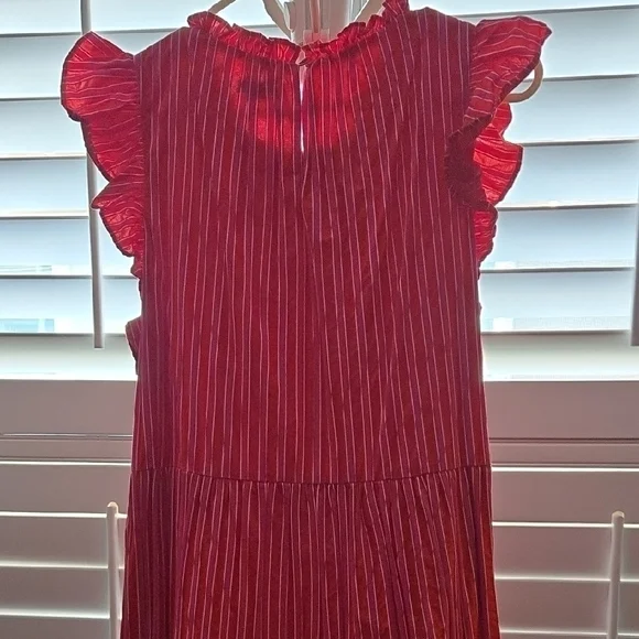 J. Crew Red Pleated Maxi Sundress - Picture 5 of 5